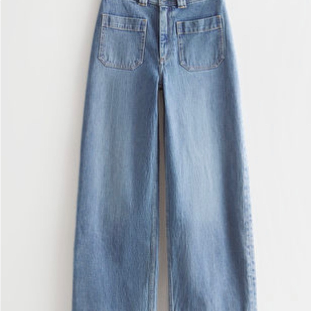 & Other Stories wide leg, high waist jean. size 6, fits like a 4. New with tags
